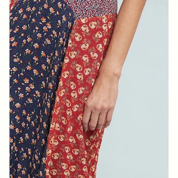 Meadow Rue by Anthropologie Mixed Floral Patchwork Skirt – Size 10 - Picture 2 of 9